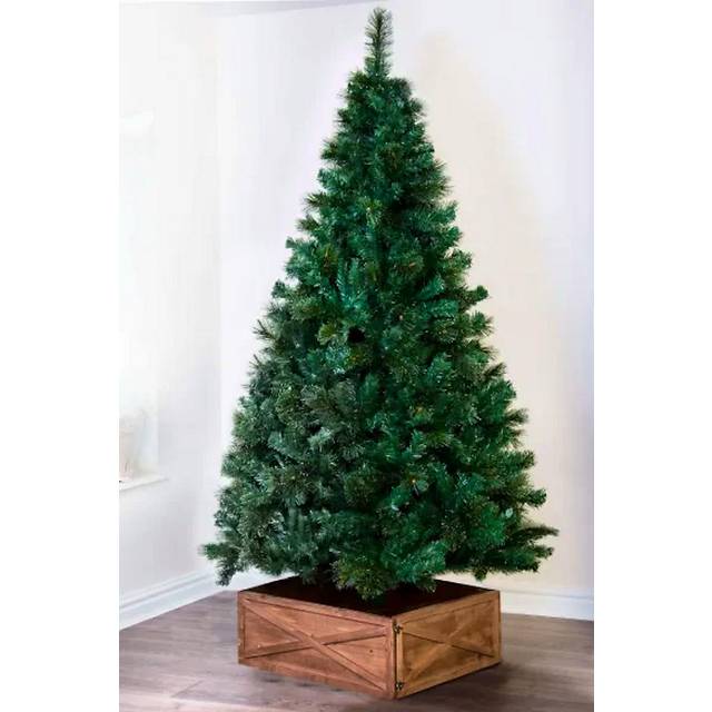 (Un-lit 10ft) Christmas Tree World | Unlit/Pre-lit Majestic Dew Pine | Bottle Brush Style