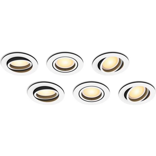 Philips Hue Multipack: Milliskin infälld spot 6-pack, vitt