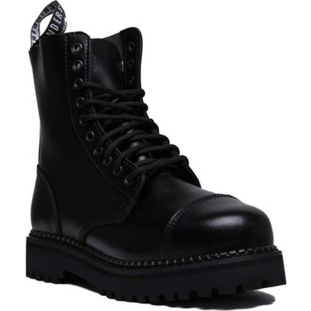 Grinders bulldog cs mens black steel toe cap safety derby ankle boots size 2-13
