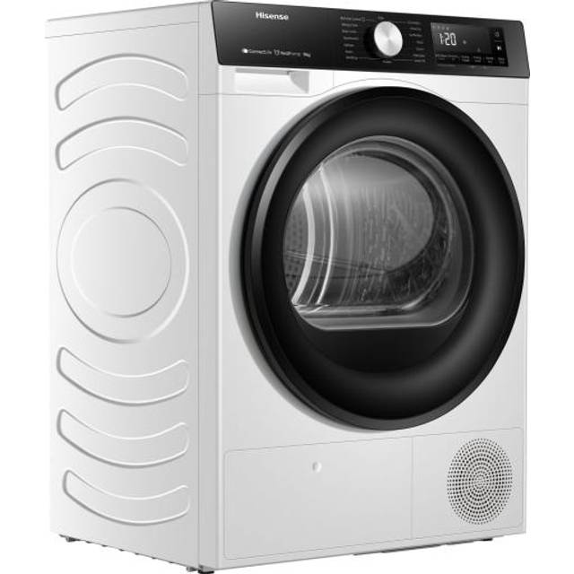 HISENSE 3S Series DH3S802BW3 WiFi-enabled 8 kg Heat Pump Tumble Dryer - White, White