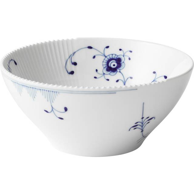 Royal Copenhagen Blue Elements Skål 18 Cm/78 cl - Ø: cm. Serveringsskålar Från Magasin - Hvid, Blå (Ø: 18 cm.)