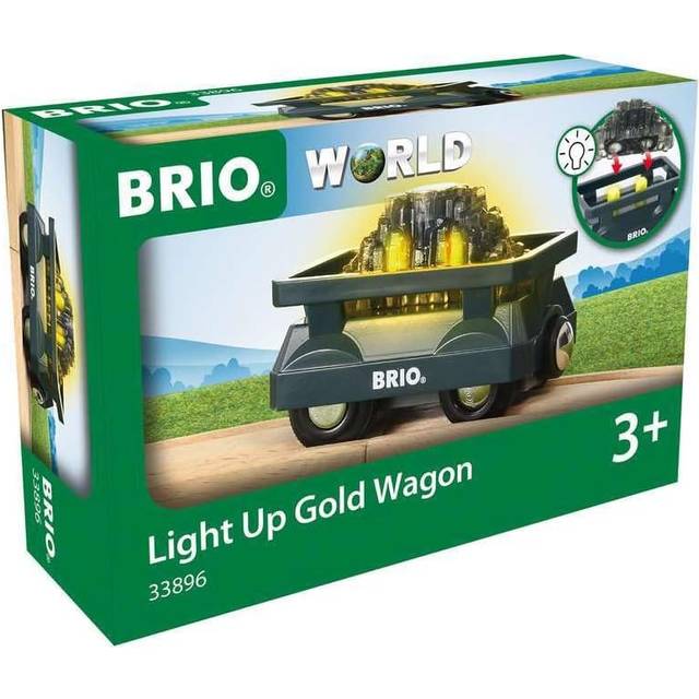 BRIO World - 33896 Guldletarvagn med ljus