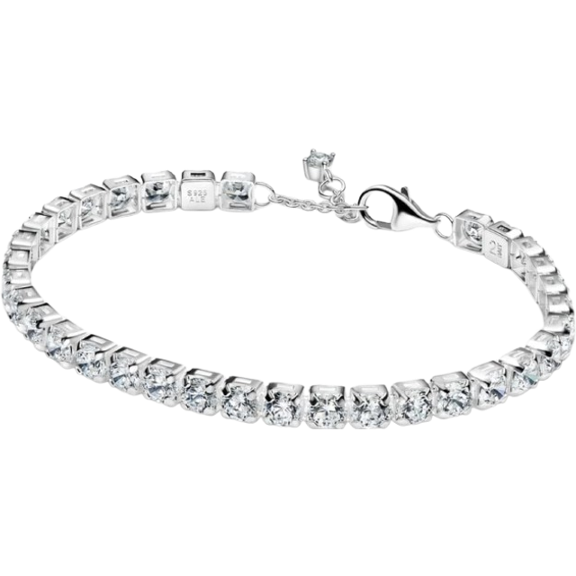 Pandora Bracelets - Funkelndes aussdrucksstarkes Tennisarmband - silver - Bracelets for ladies - 16