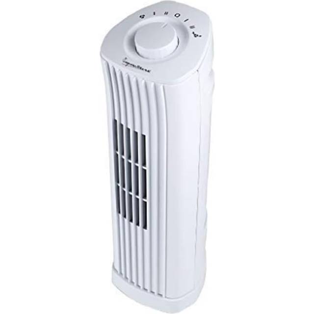 "Signature 14"" Oscillating Portable Mini Tower Fan In White - S40005"