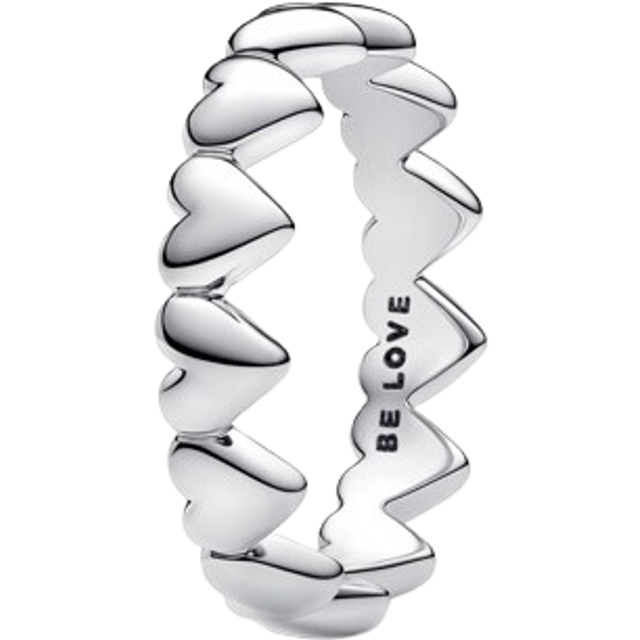 Pandora Rings Row of Hearts Ring 193427C00