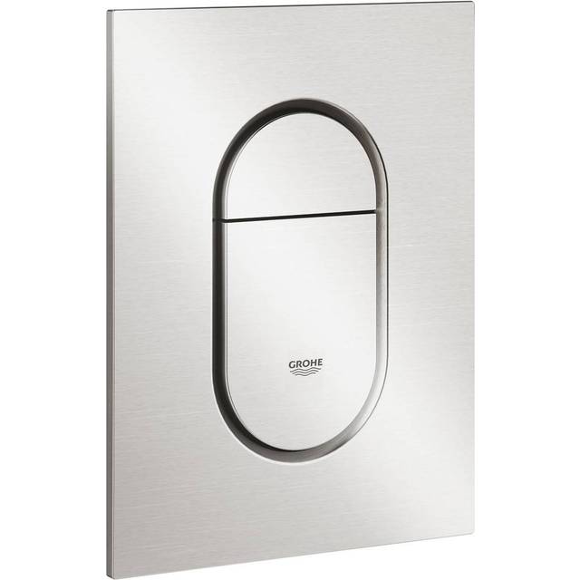 Grohe Arena Cosmopolitan Flush Plate Finish: Super steel