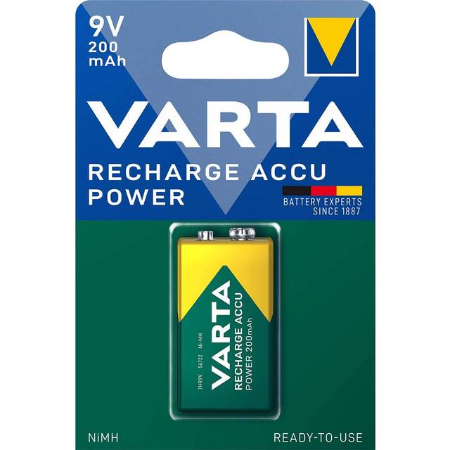 Varta Accu 9V PP3 6HR61 200mAh Rechargeable Battery | 1 Pack