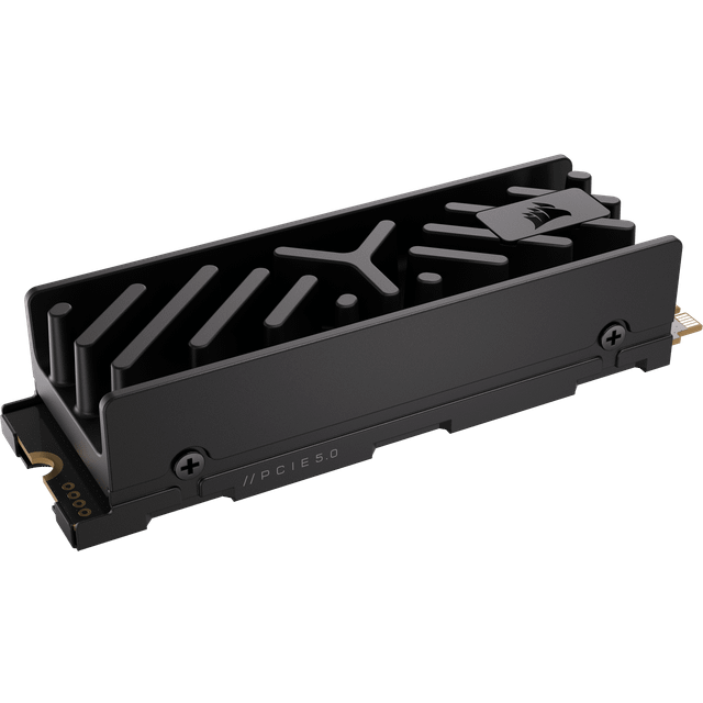 CORSAIR MP700 ELITE 2TB PCIe 5.0 x4 NVMe M.2 SSD – Inkluderar Kylfläns i Aluminium – Upp till 10 000 MB/s – 3D TLC NAND med hög densitet – M.2 2280 – Kompatibel Med DirectStorage – Svart