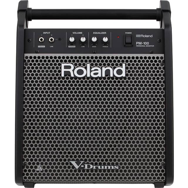 Roland PM-100 Compact 80-WattElectronic V-Drum Set Monitor with Versatile Onboard Mixing in Black