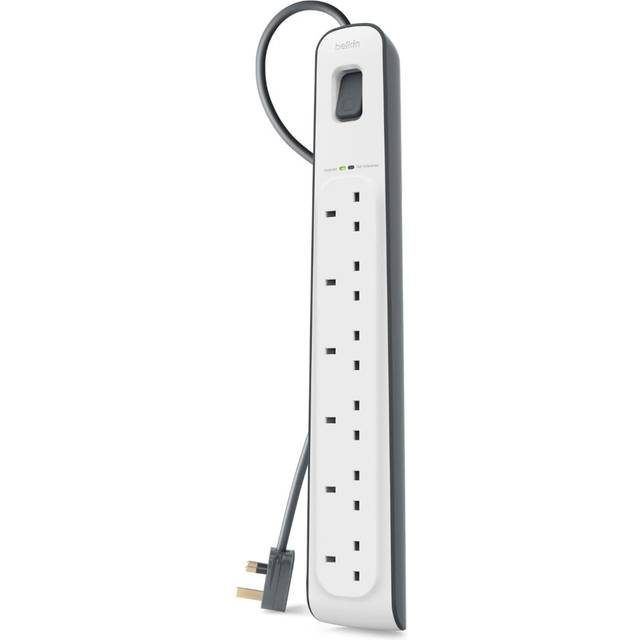6-outlet Surge Protection Strip with 2M Power Cord