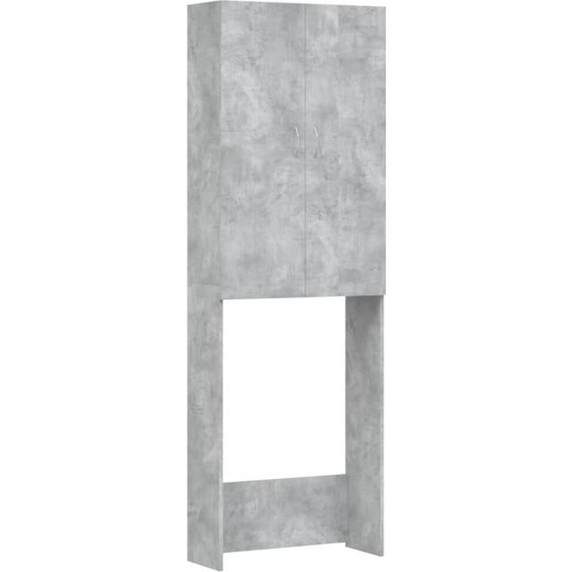vidaXL Washing Machine Cabinet Concrete Grey 64x25.5x190 cm - concrete grey