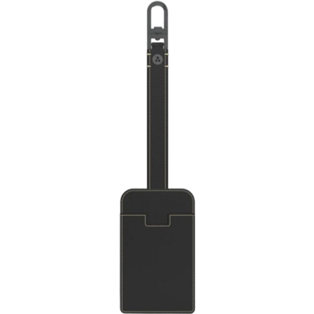 Meid GeoTravel Luggage Tag Jet Black / Gun Metal