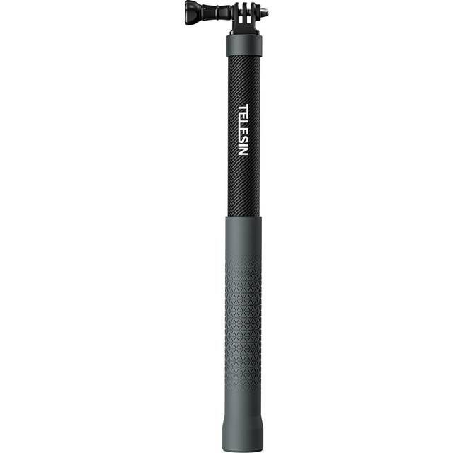 TELESIN 1.2M 3M Carbon Fiber Selfie Stick Monopod Extendable With 1/4 Screw For GoPro Insta360 Osmo