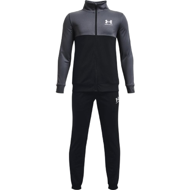 Under Armour Pojkar två delar set pojkar Ua Knit Colorblock Track Suit, svart, 1373978-001, YSM