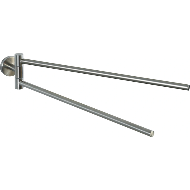 Wenko Bosio 19618100 Towel Rail with 2 Arms Stainless Steel