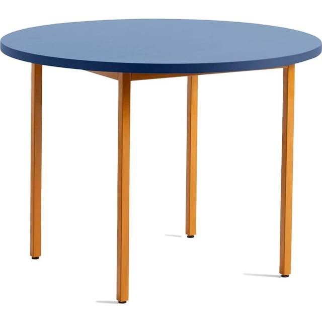 HAY Two-Colour matbord Ø105 cm Ochre-blue - Gul