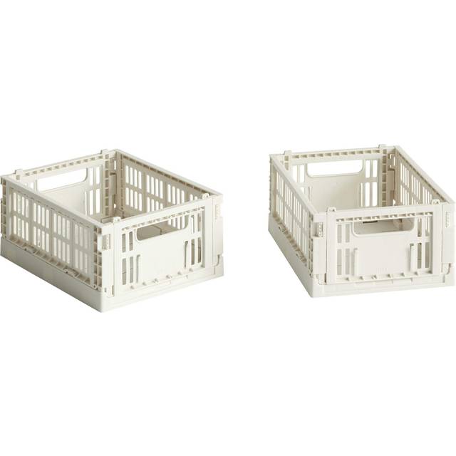 HAY HAY Colour Crate Mini 13x17 cm 2-pack Off white