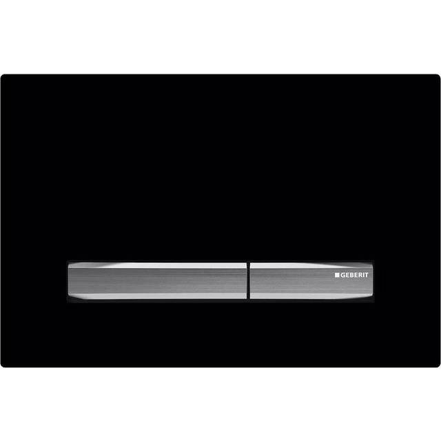 Geberit kontrollplatta Sigma 50 (för 2 mängder spolar, manövrering framåt, färg svart, för UP diskbänk) 115788DW2