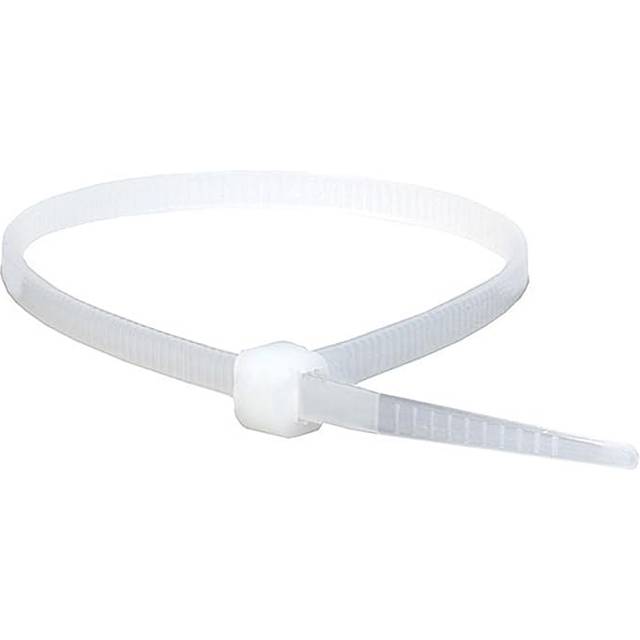 CT100N Cable Tie Natural/Clear 2.5 x 100mm (Bag 100) FORCT100N - Forgefix