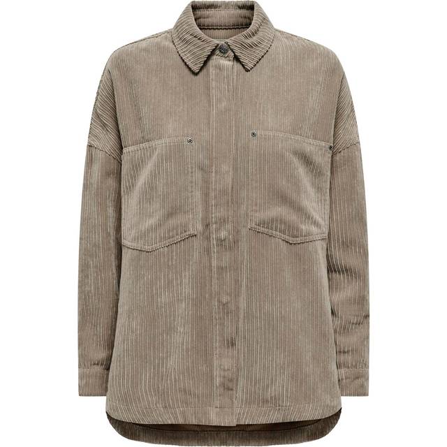 Only Janine Rai Shirt - Brown/Weathered Teak