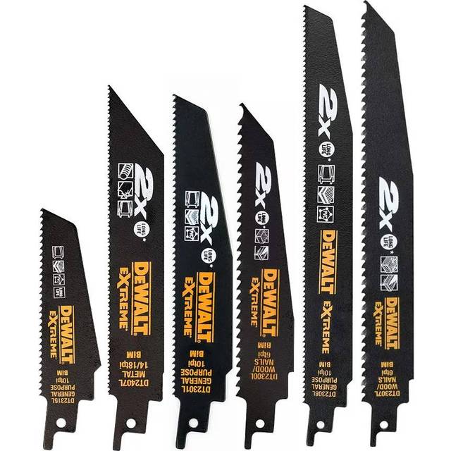 DeWalt DT2440L-QZ 2X Life Reciprocating Saw Blade Set (6 Piece Set)