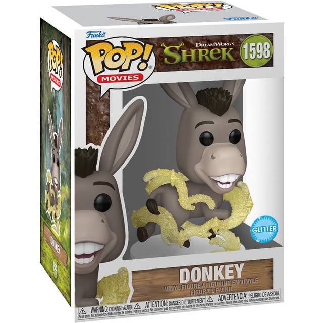 Shrek 30th - Donkey (Glitter) Funko POP! - Black&#47;Yellow&#47;Gray (One-Size)