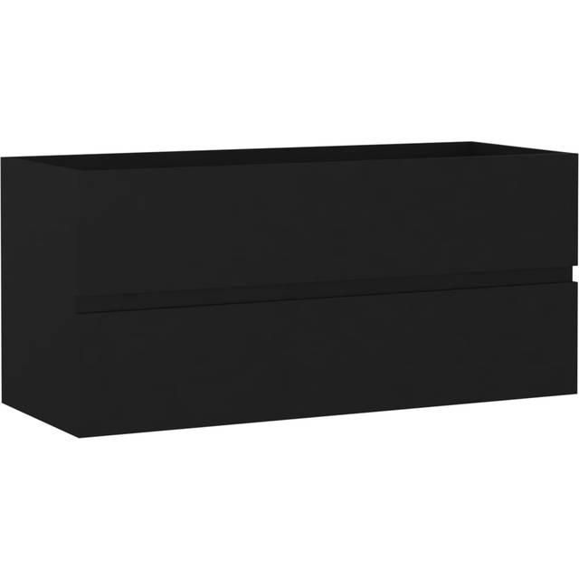 Sink Cabinet Black 100x38.5x45 cm Engineered Wood vidaXL