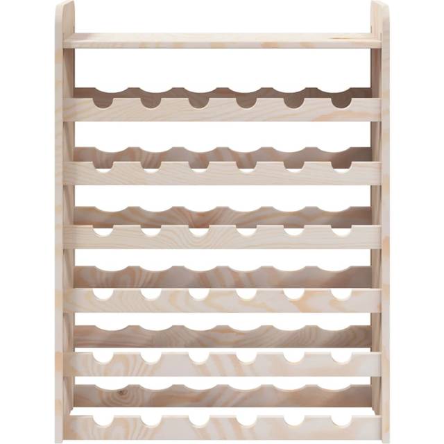 vidaXL Vinställ med hylla 67,5x25x87 cm massiv furu