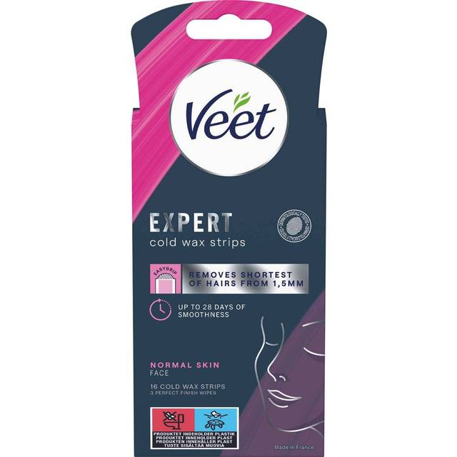 Veet Expert Wax Strips Ansikte Normal Hud 16 st - Multi