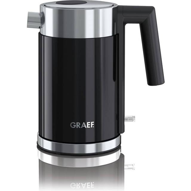 Graef Wk 402 Vattenkokare, Rostfritt Stål, Svart, 1 L