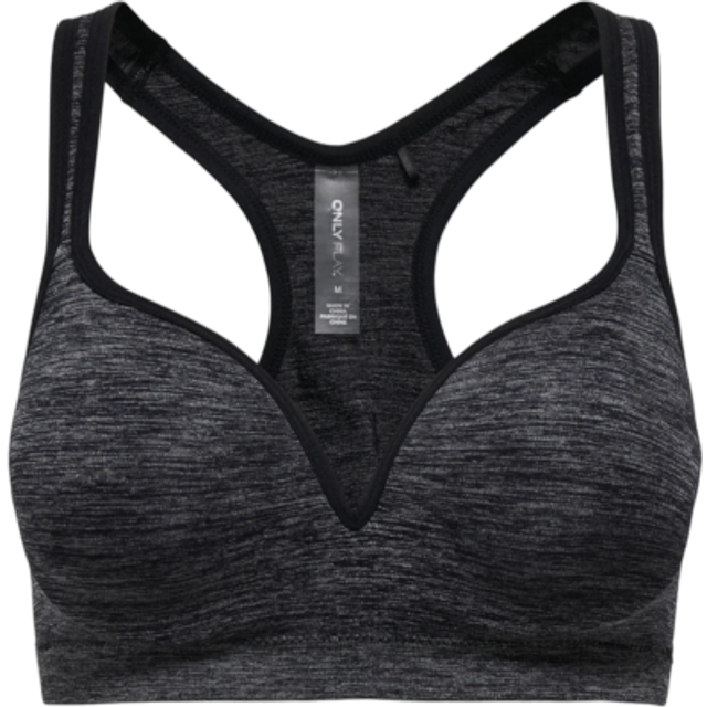 Only Play Dam sport-BH ONPMARTINE sport-BH, Svart (svart detalj: melange), L