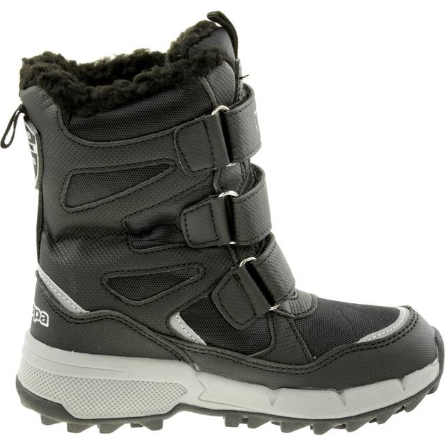 Kappa Vipos Tex K Kids, Unisex Road Running Sneakers, Svart 1115 Black Silver, 25 EU