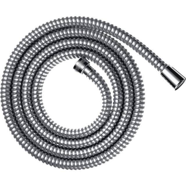 hansgrohe Metaflex shower hose 2.00 m, anti-kink and flexible, chrome effect coil wrap 28264000