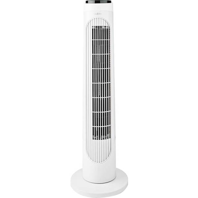 White 30" Freestanding Oscillating Cooling Fan with 3 Speeds, Timer, Auto Shut Off and Remote Control | 50W