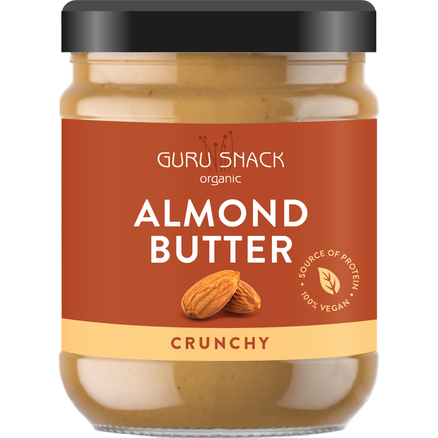 Guru Snack Almond Butter Crunchy, eko - 500 g