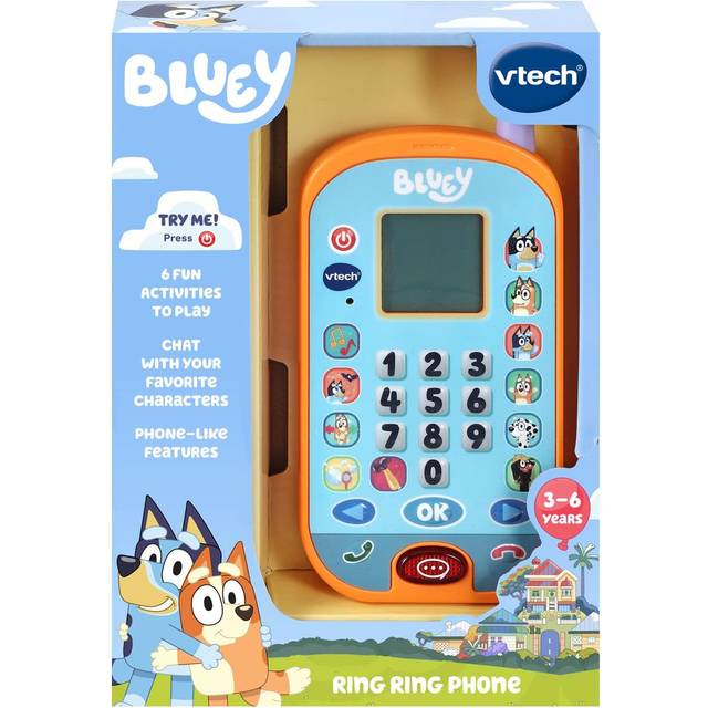 VTECH Bluey Ring Ring Phone - Blue & Orange