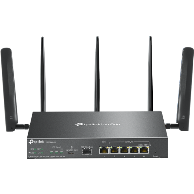 TP-Link Omada 4G+ Cat6 AX3000 Gigabit VPN Router