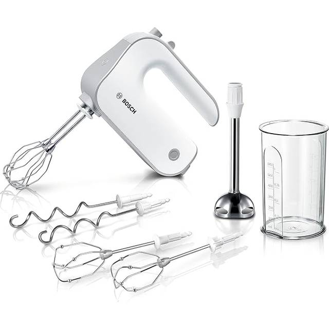 Bosch Styline MFQ4075DE Handblandare, Silver, Vit, 20 x 7.5 x 14.2 cm