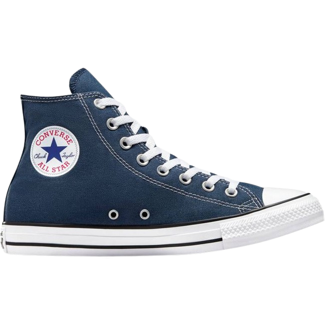Mens Converse All Star Hi Navy Canvas Trainers, 4.5