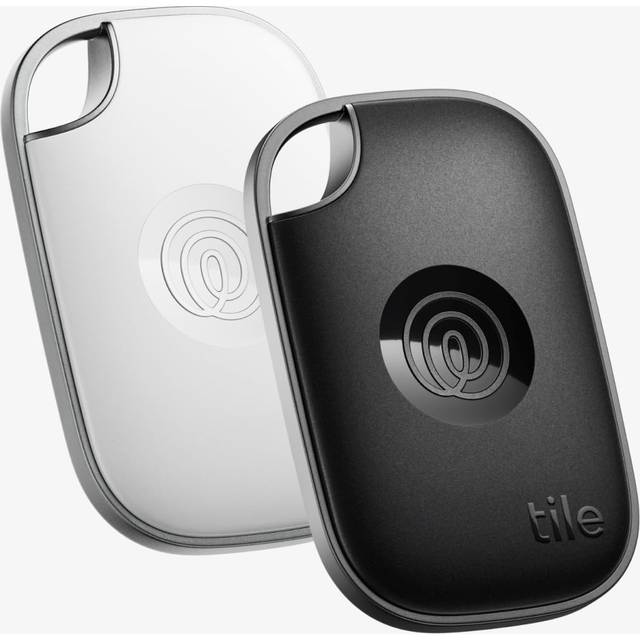 Tile by Life360 Pro (2024) – Leistungsstarker Bluetooth-Tracker, Schlüssel- und Gegenstandsfinder für Schlüssel, Taschen und mehr. iOS- & Android-kompatibel. Handy-Finder. 2er-Pack (Schwarz/Weiß)