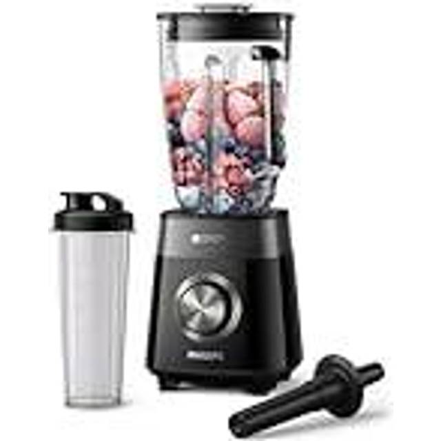 Philips 5000 Series Blender - 1200W motor. ProBlend Plus-teknik. To-go Blandningsmugg. Delar som tål maskindisk. Kapacitet på 2 liter. Svart (HR3031/00)