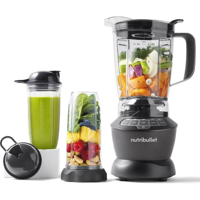 Nutribullet Blandare i full storlek, elektrisk mixer, multifunktionell kvarnblandare, professionell kvarn, 1000 watt effekt, 1,6 L BPA-fri tumlare