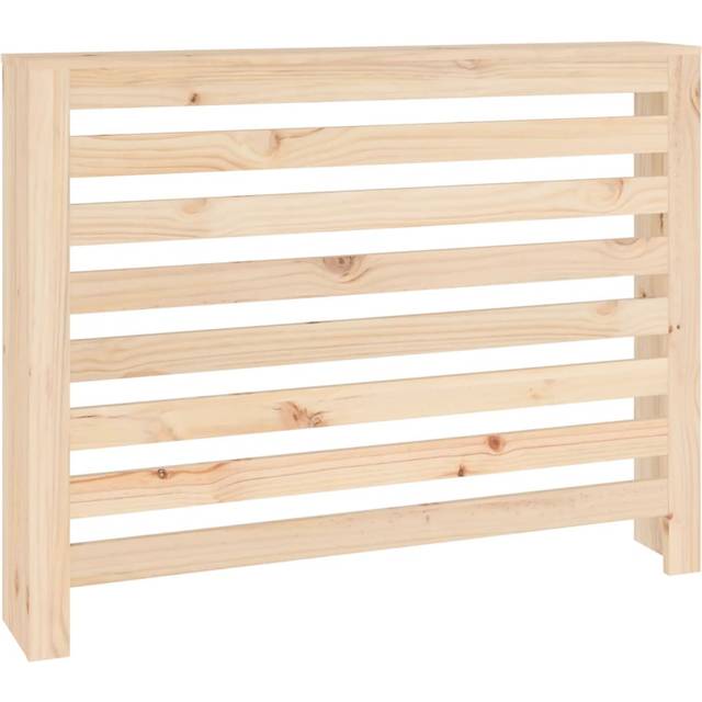 vidaXL Radiator Cover 108.5x19x84 cm Solid Wood Pine - Brown