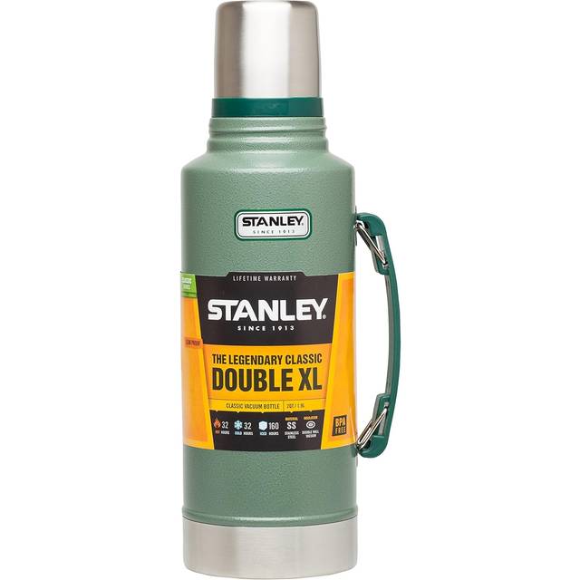 Stanley Classic Legendary Termosflaska 1.9L Hammertone Green - BPA-Fri Termos I Rostfritt Stål - Håller Varmt I 30 H - Läckagesäkert Lock, Fungerar Som Mugg - Tål Maskindisk