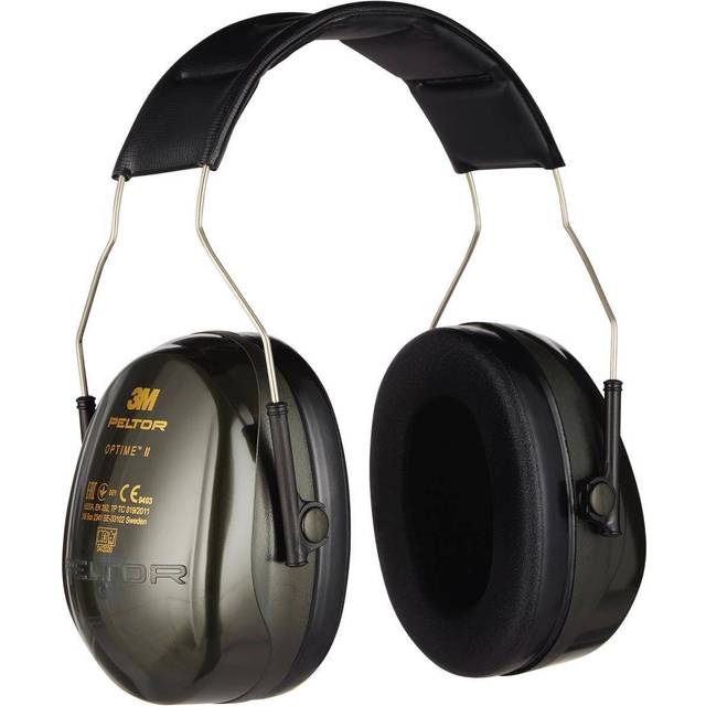 Peltor Optime II Comfort Earmuffs H520AC1, Ear Defenders Adults, Comfortable Fit with Reduced Pressure, Hearing