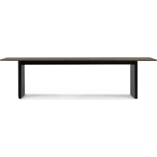 Normann Copenhagen - Panel Table 90 x 300 cm Black Dark Brown - Matbord - Simon Legald - Brun - Metall/Trä