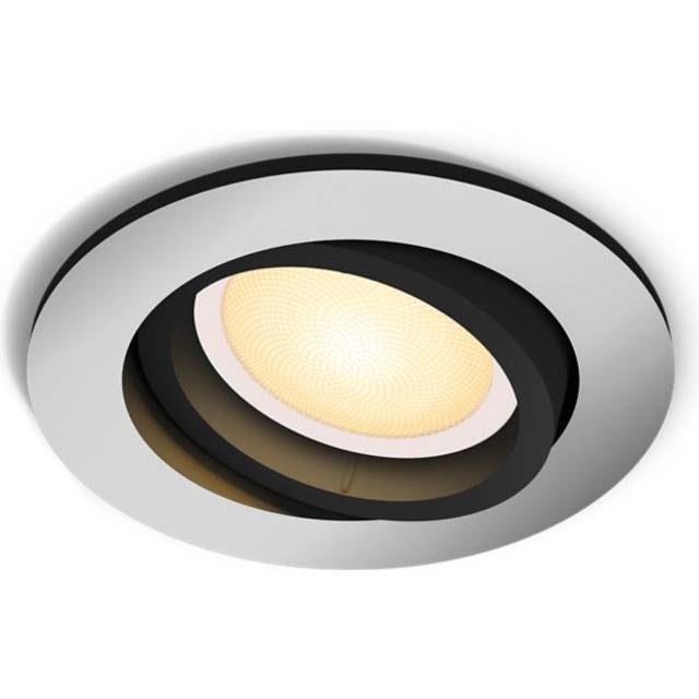 Philips Hue - Milliskin Infälld Rund Aluminium - White Ambiance