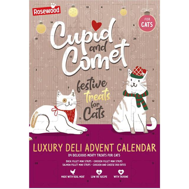 Cupid & Comet Luxury Real Meat Advent Calendar for Cats, Cat Treat