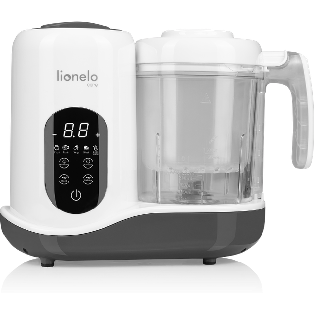 LIONELO BABYMENU multifunktionell köksmaskin för beredning av barnmat 300 4 program ånga, blanda, värma, avfrosta, onlinerecept