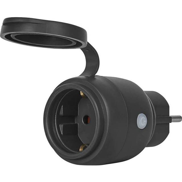 LEDVANCE SMART+ MATTER Utomhusuttag, kompakt utomhusuttag med energiförbrukningskontroll, styrs via Matter över WiFi, kompatibel med Alexa, Google Home och Apple Home, 1-pack